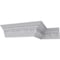 Ekena Millwork 3 1/4"H x 2 3/4"P x 4 3/8"F x 94 1/2"L Traditional Egg & Dart with Beads Crown Moulding MLD03X02X04TR - alternate 4